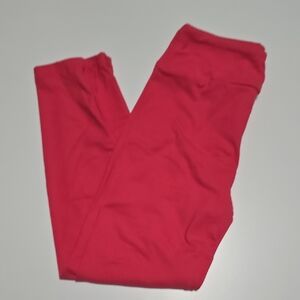 LuLaRoe Kids Leggings in Vibrant Pink